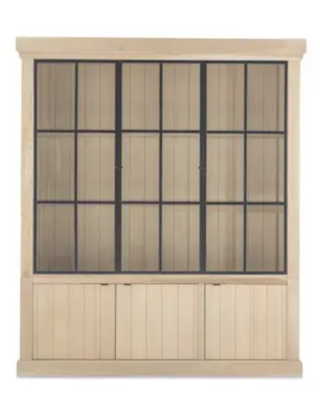 vitrineskab vitrine skab lys lamper belysning moderne design eg egetræ