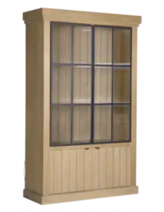 vitrineskab vitrine skab lys lamper belysning moderne design eg egetræ