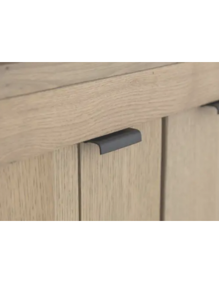 vitrineskab vitrine skab lys lamper belysning moderne design eg egetræ