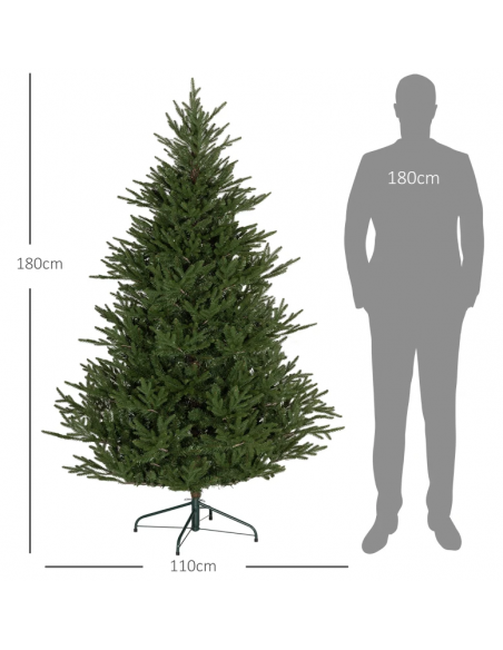 kunstigt juletræ 180 cm plastik grønt julepynt kunstigt juletræ 180 cm plastik grønt julepynt