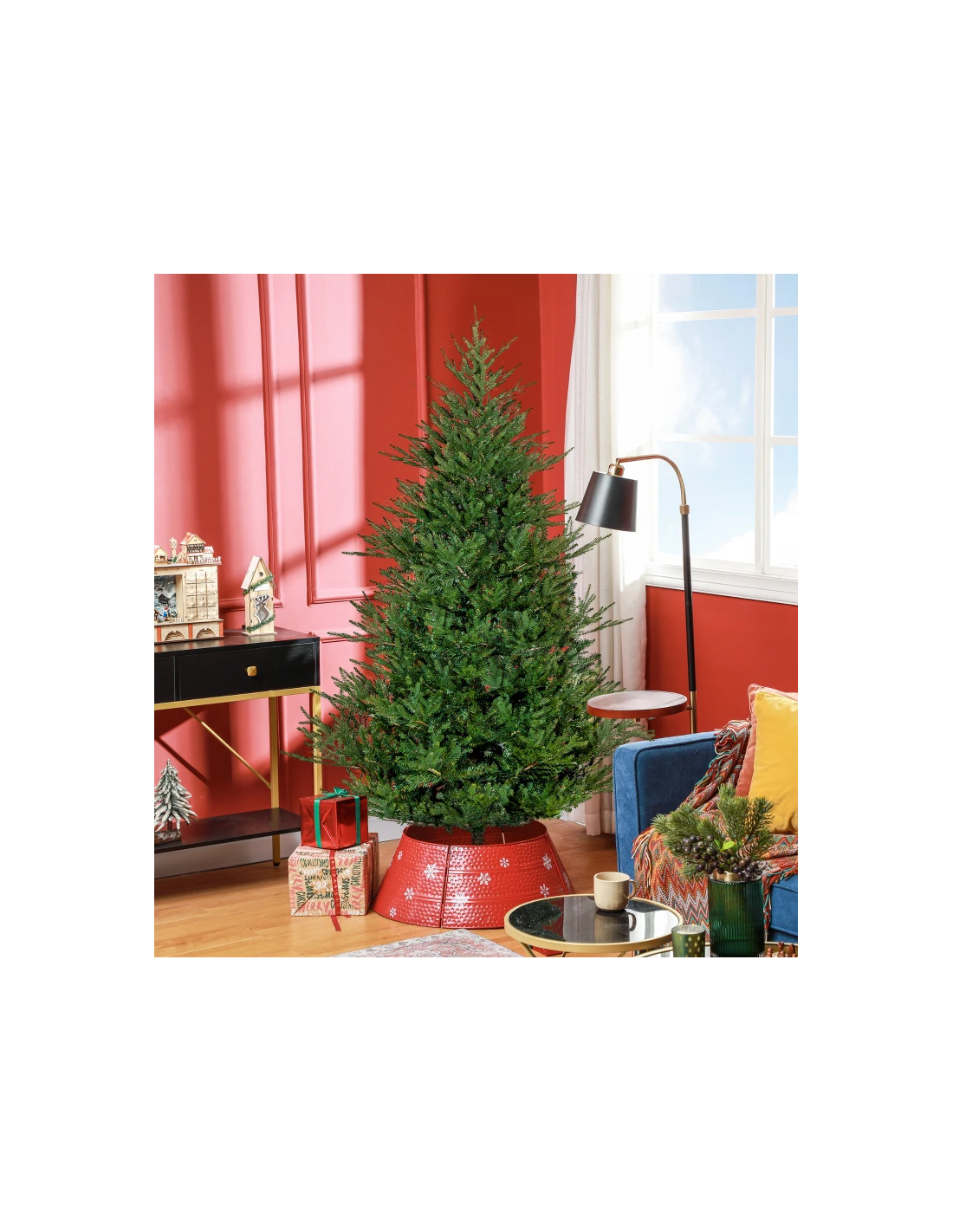 kunstigt juletræ 180 cm plastik grønt julepynt kunstigt juletræ 180 cm plastik grønt julepynt