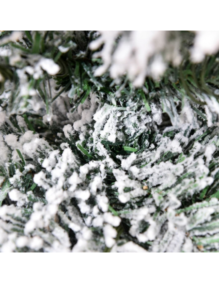 kunstigt juletræ 150 cm plastik grønt julepynt sne hvidt kogler kunstigt juletræ 150 cm plastik grønt julepynt sne hvidt kogler