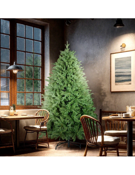 kunstigt juletræ 180 cm plastik grønt julepynt kunstigt juletræ 180 cm plastik grønt julepynt