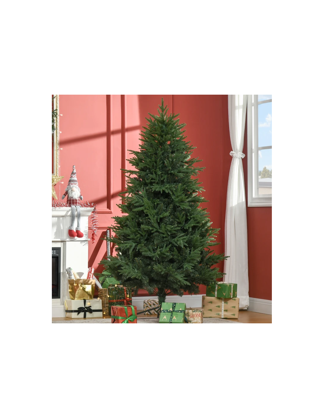 kunstigt juletræ 180 cm plastik grønt julepynt kunstigt juletræ 180 cm plastik grønt julepynt