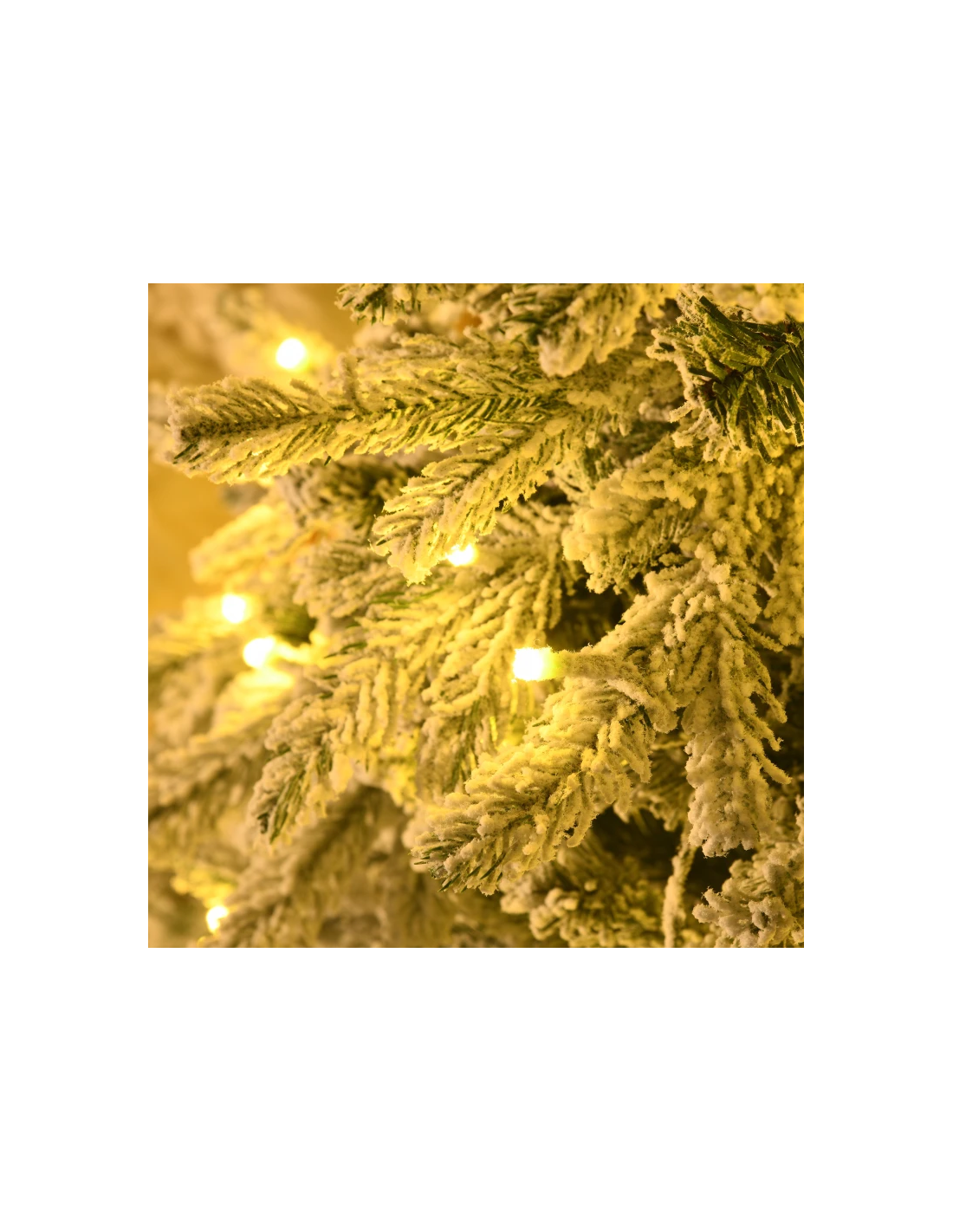 kunstigt juletræ 180 cm plastik grønt julepynt sne hvidt led lys kunstigt juletræ 180 cm plastik grønt julepynt sne hvidt led lys