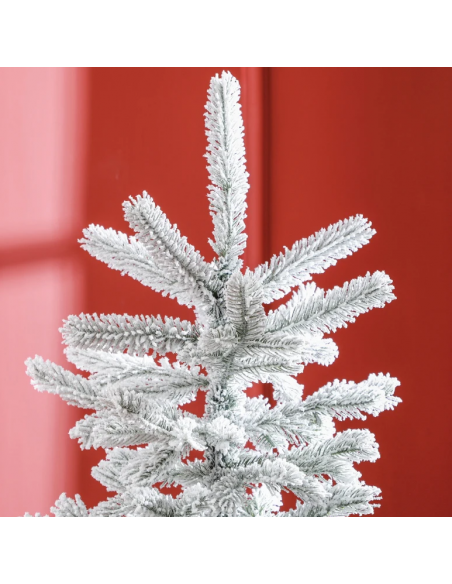 kunstigt juletræ 180 cm plastik grønt julepynt sne hvidt kunstigt juletræ 180 cm plastik grønt julepynt sne hvidt