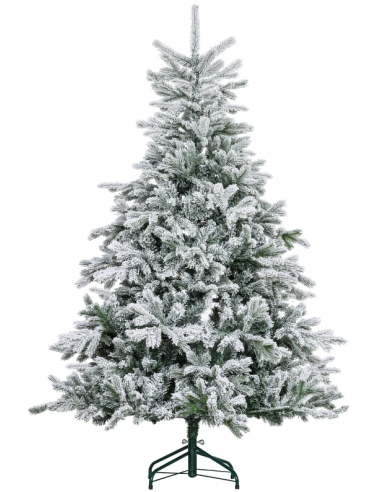 kunstigt juletræ 180 cm plastik grønt julepynt sne hvidt kunstigt juletræ 180 cm plastik grønt julepynt sne hvidt