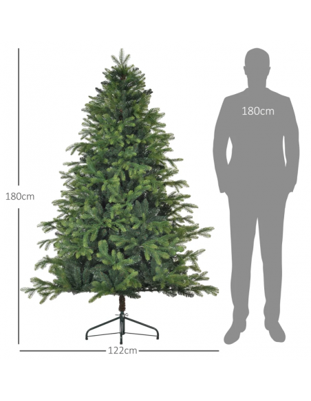 kunstigt juletræ 180 cm plastik grønt julepynt kunstigt juletræ 180 cm plastik grønt julepynt