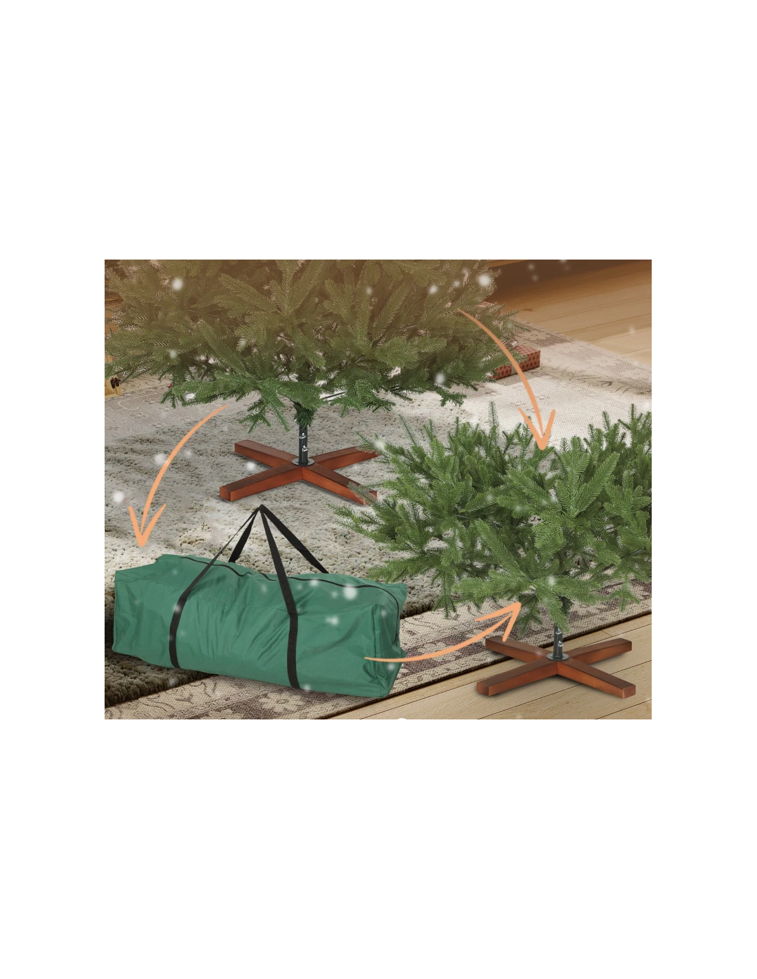 kunstigt juletræ 210 cm plastik grønt julepynt kunstigt juletræ 210 cm plastik grønt julepynt
