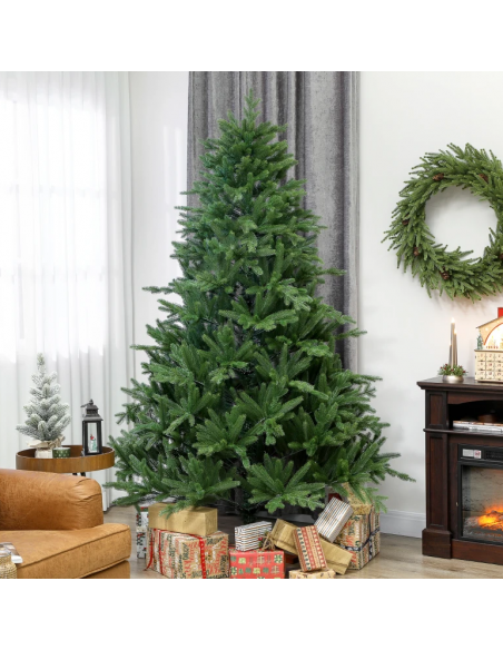 kunstigt juletræ 210 cm plastik grønt julepynt kunstigt juletræ 210 cm plastik grønt julepynt