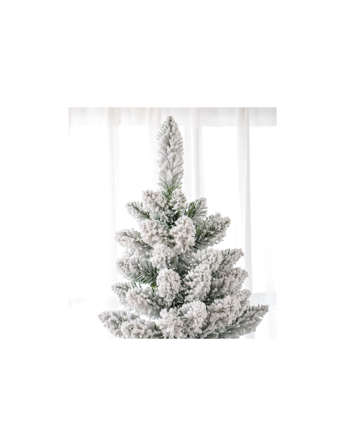 kunstigt juletræ 210 cm plastik grønt julepynt sne hvidt kunstigt juletræ 210 cm plastik grønt julepynt sne hvidt