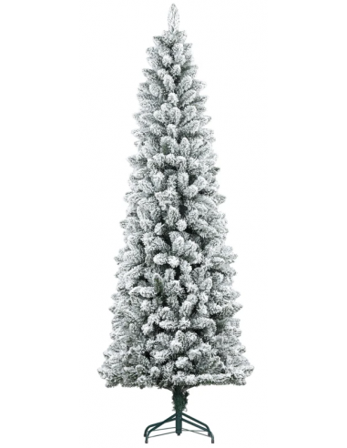 kunstigt juletræ 210 cm plastik grønt julepynt sne hvidt kunstigt juletræ 210 cm plastik grønt julepynt sne hvidt