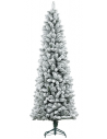 Kunstigt juletræ med sne H210 x Ø75 cm - Grøn/Hvid