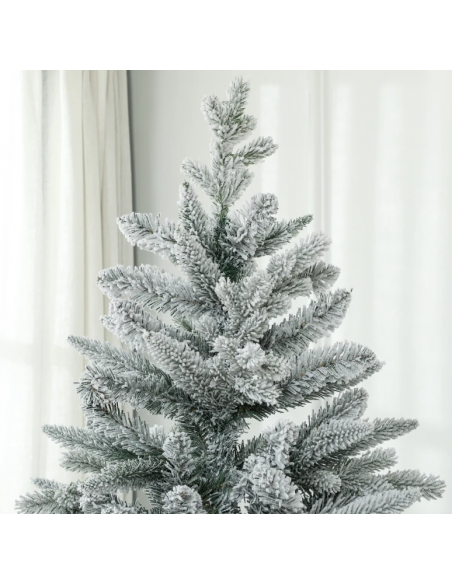 kunstigt juletræ 180 cm plastik grønt julepynt sne hvidt kunstigt juletræ 180 cm plastik grønt julepynt sne hvidt