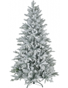 Kunstigt juletræ med sne H180 x Ø110 cm - Grøn/Hvid