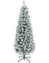 Kunstigt juletræ med sne H180 x Ø65 cm - Grøn/Hvid