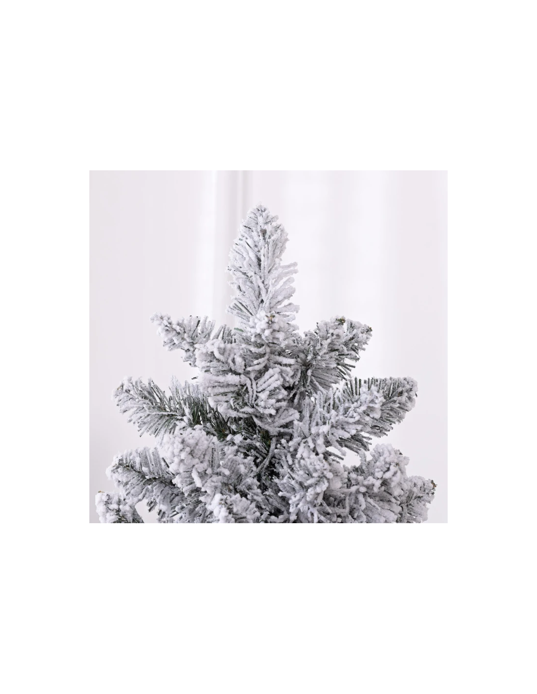 kunstigt juletræ 180 cm plastik grønt julepynt sne hvidt led lys kunstigt juletræ 180 cm plastik grønt julepynt sne hvidt led lys