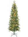 Kunstigt juletræ med led lys H180 x Ø60 cm - Grøn