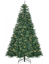 Kunstigt juletræ med led lys H210 x Ø142 cm - Grøn