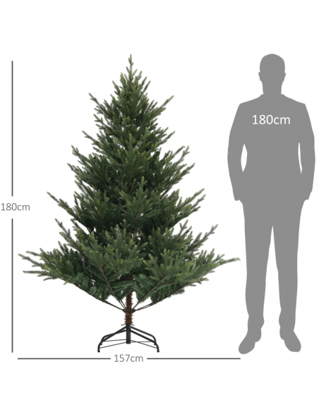 kunstigt juletræ 180 cm plastik grønt julepynt kunstigt juletræ 180 cm plastik grønt julepynt