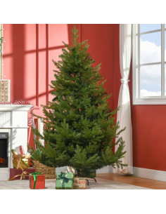 kunstigt juletræ 180 cm plastik grønt julepynt 2