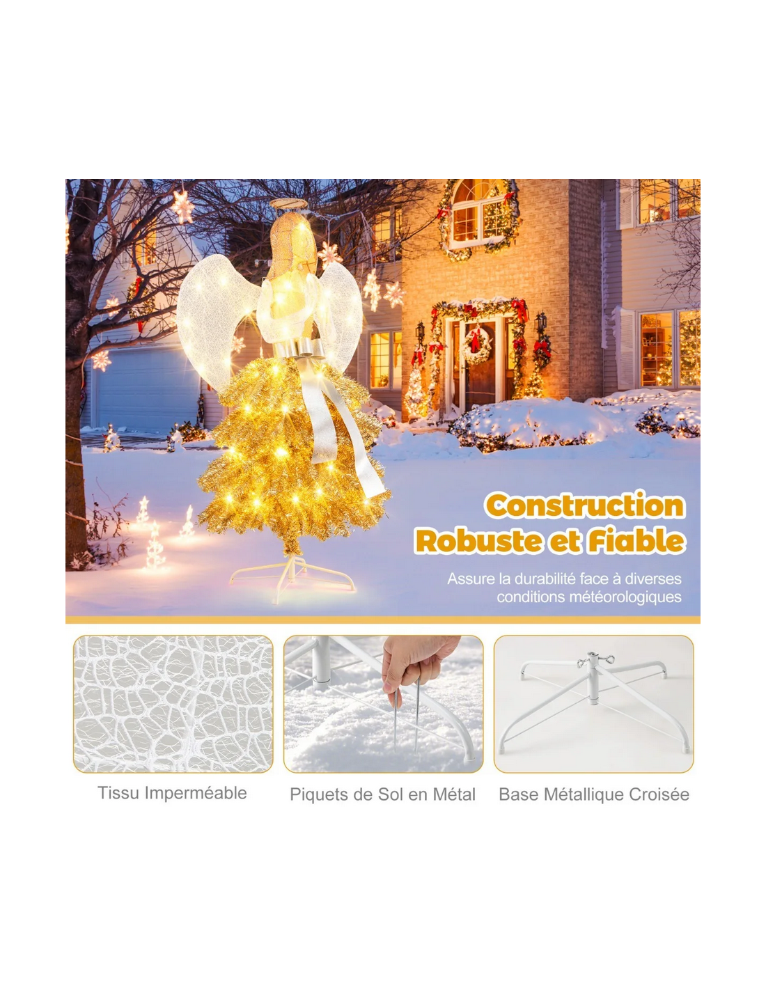 engel med lys led inde ude udendørs stort xxl julepynt engel med lys led inde ude udendørs stort xxl julepynt