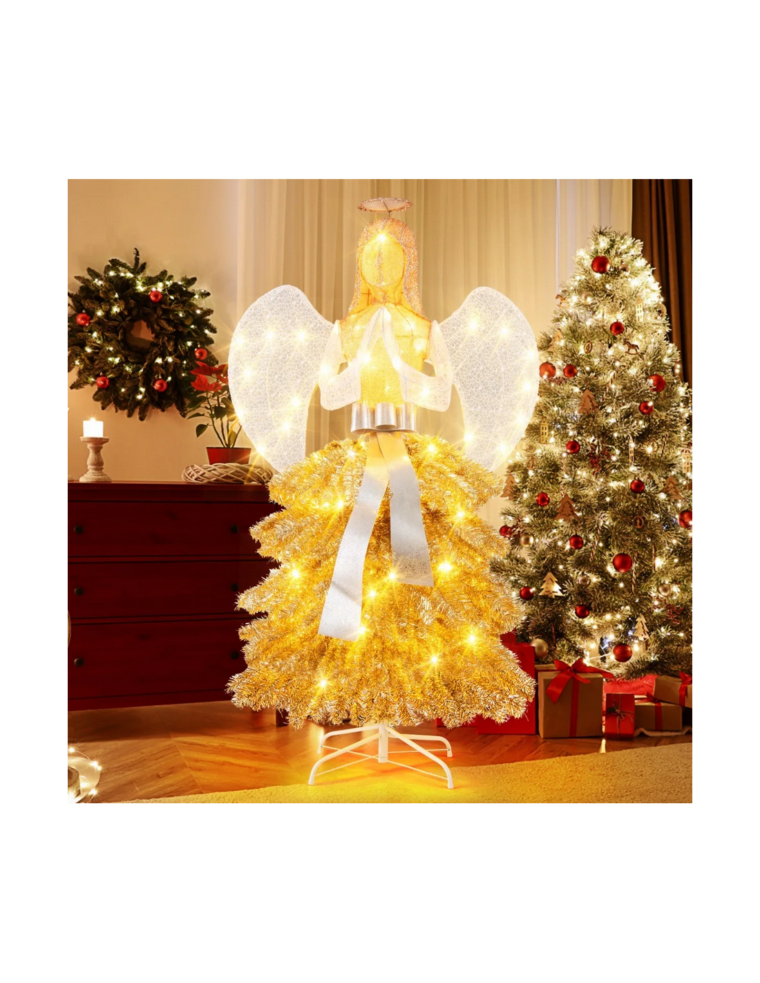 engel med lys led inde ude udendørs stort xxl julepynt engel med lys led inde ude udendørs stort xxl julepynt
