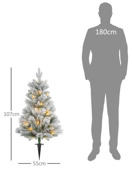 kunstigt juletræ sne lys plastik julepynt kunstigt juletræ sne lys plastik julepynt