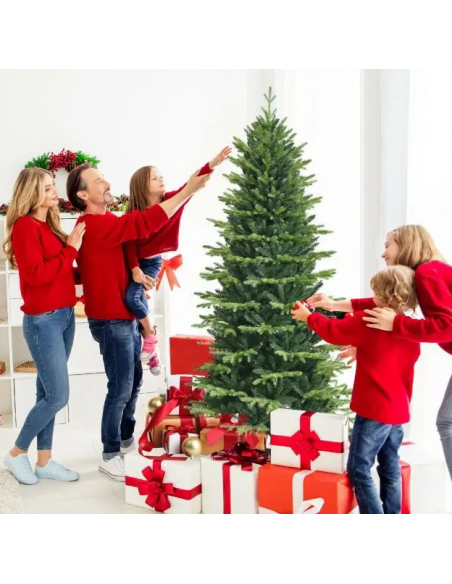 kunstigt juletræ 180 cm plastik grønt julepynt kunstigt juletræ 180 cm plastik grønt julepynt