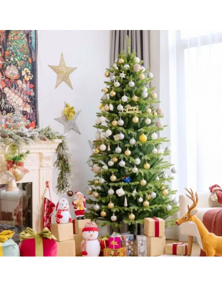 kunstigt juletræ 180 cm plastik grønt julepynt kunstigt juletræ 180 cm plastik grønt julepynt