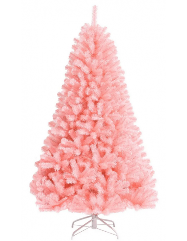 kunstigt juletræ 180 cm plastik grønt julepynt pink lyserød kunstigt juletræ 180 cm plastik grønt julepynt pink lyserød