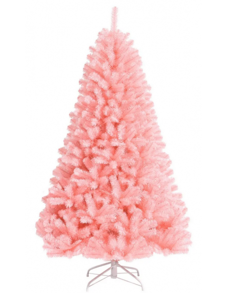 kunstigt juletræ 180 cm plastik grønt julepynt pink lyserød kunstigt juletræ 180 cm plastik grønt julepynt pink lyserød