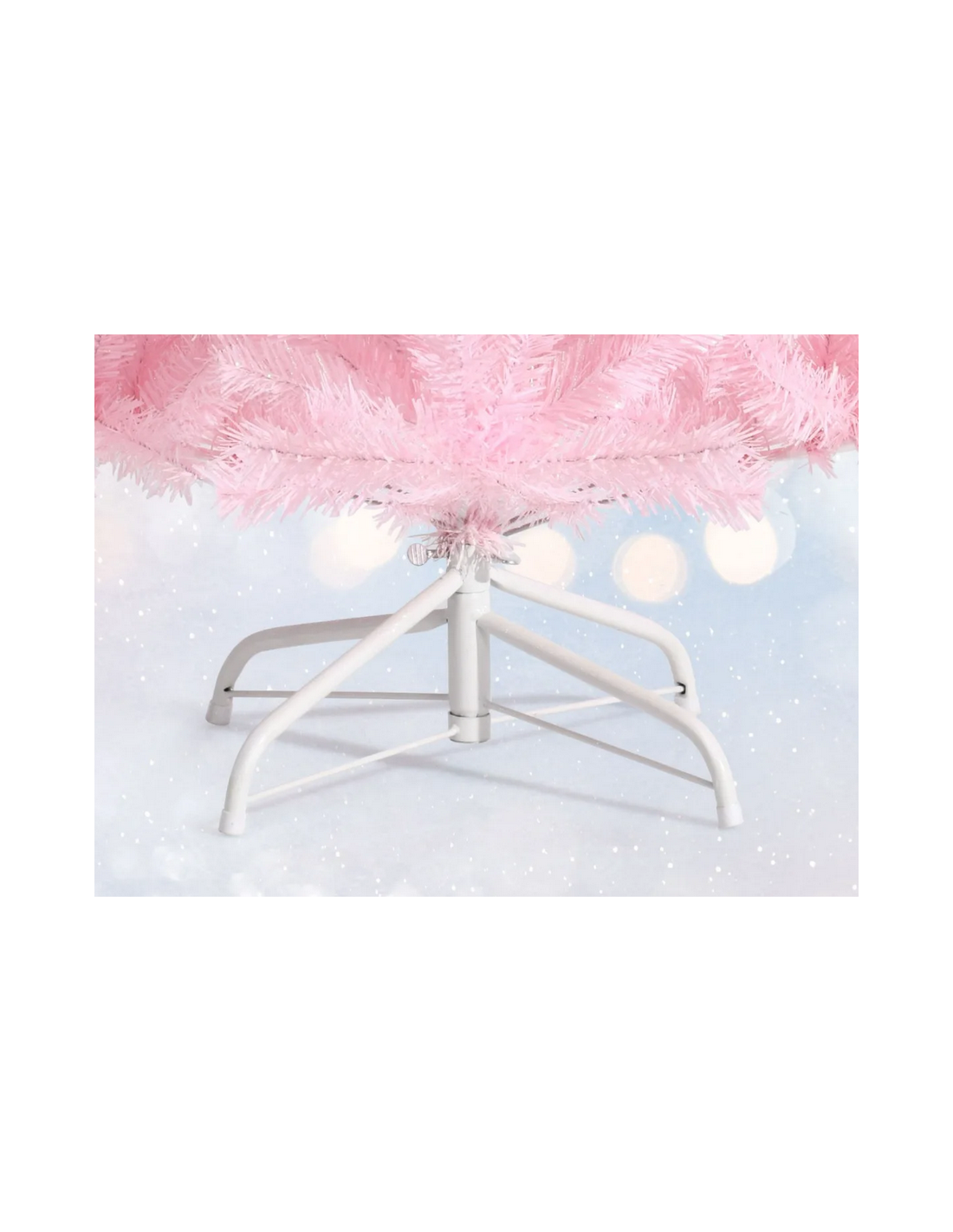 kunstigt juletræ 150 cm plastik grønt julepynt pink lyserød kunstigt juletræ 150 cm plastik grønt julepynt pink lyserød