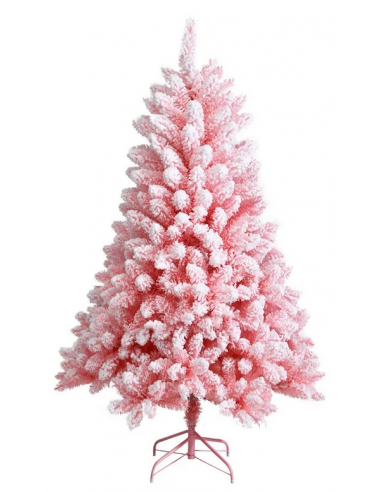 kunstigt juletræ 150 cm plastik grønt julepynt pink lyserød kunstigt juletræ 150 cm plastik grønt julepynt pink lyserød