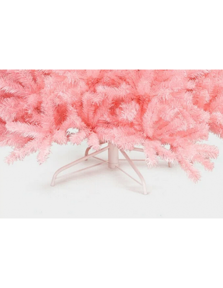 kunstigt juletræ 225 cm plastik grønt julepynt pink lyserød kunstigt juletræ 225 cm plastik grønt julepynt pink lyserød