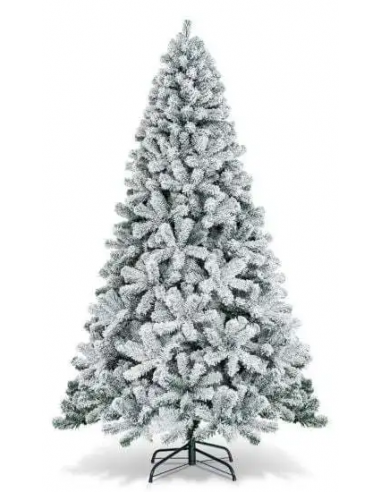 kunstigt juletræ 240 cm plastik grønt julepynt sne kunstigt juletræ 240 cm plastik grønt julepynt sne