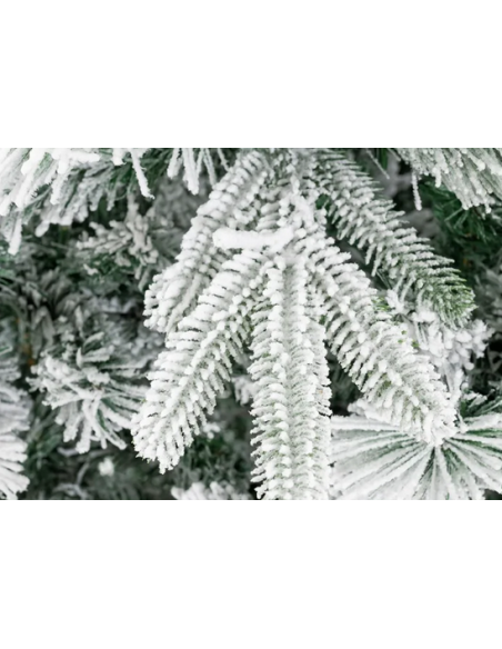 kunstigt juletræ 180 cm plastik grønt julepynt sne led lys kunstigt juletræ 180 cm plastik grønt julepynt sne led lys