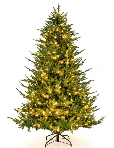 kunstigt juletræ 180 cm plastik grønt julepynt sne led lys kunstigt juletræ 180 cm plastik grønt julepynt sne led lys