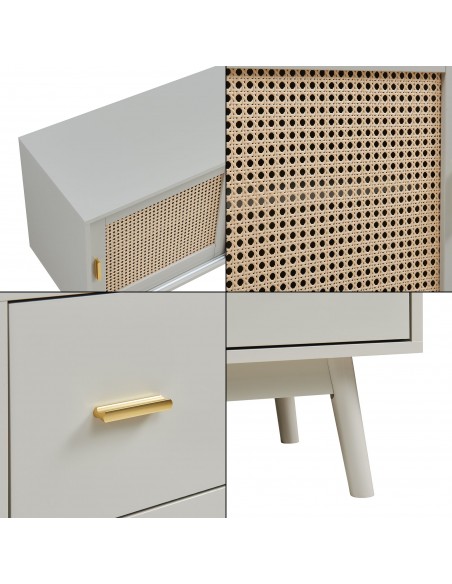 tvbord med opbevaring træ opbevaring stuemøbler beige skænk sideboard