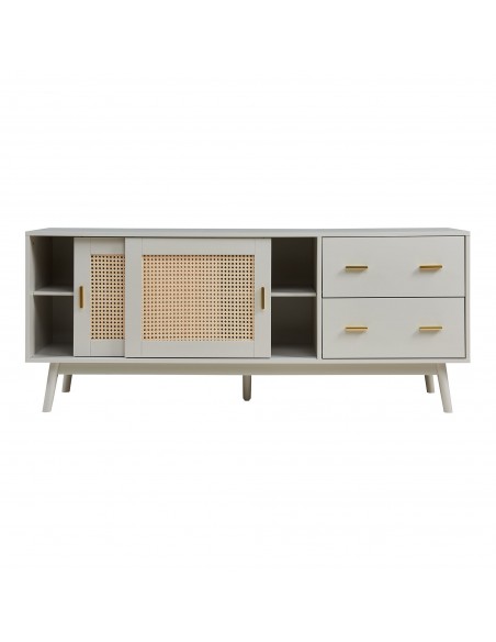 tvbord med opbevaring træ opbevaring stuemøbler beige skænk sideboard