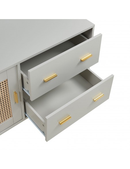 tvbord med opbevaring træ opbevaring stuemøbler beige skænk sideboard