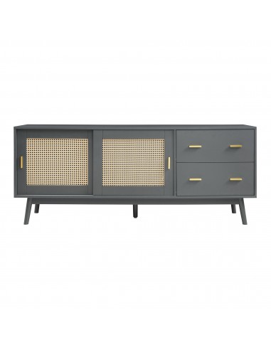 tvbord med opbevaring træ opbevaring stuemøbler grå skænk sideboard