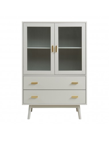 lavt vitrineskab vitrine beige træ skænk