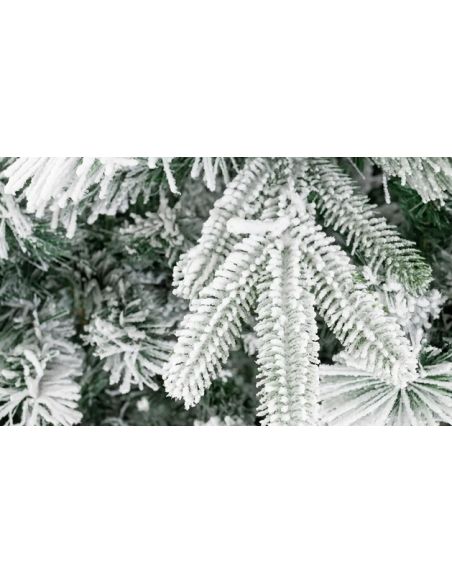 kunstigt juletræ 210 cm plastik grønt julepynt sne led lys kunstigt juletræ 210 cm plastik grønt julepynt sne led lys