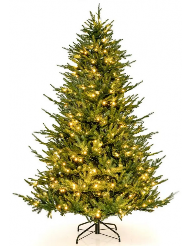 kunstigt juletræ 210 cm plastik grønt julepynt sne led lys kunstigt juletræ 210 cm plastik grønt julepynt sne led lys