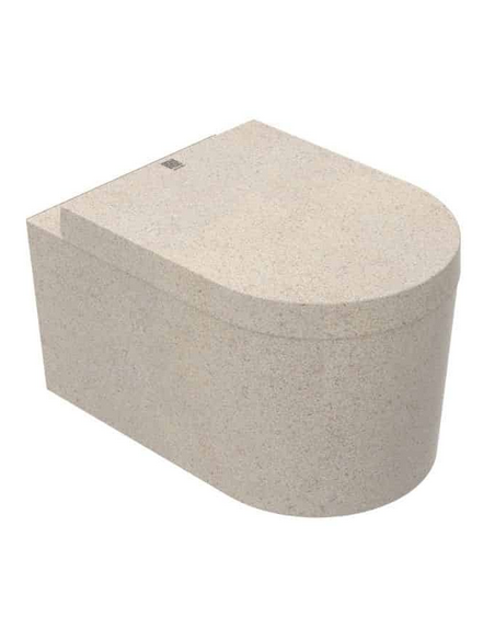 Woodio block væghængt toilet bæredygtigt træ