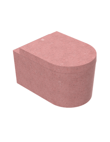 Woodio block væghængt toilet bæredygtigt træ