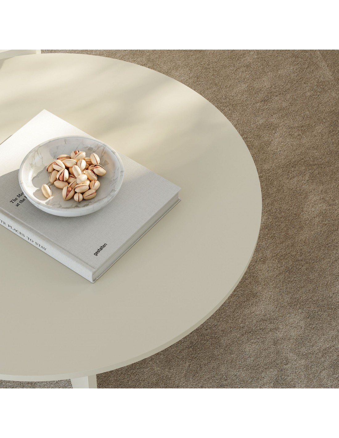 sofabord sidebord stuemøbler rundt moderne design beige sofabord sidebord stuemøbler rundt moderne design beige