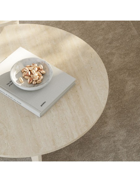 sofabord sidebord stuemøbler rundt moderne design travertin sten marmor sofabord sidebord stuemøbler rundt moderne design travertin sten marmor