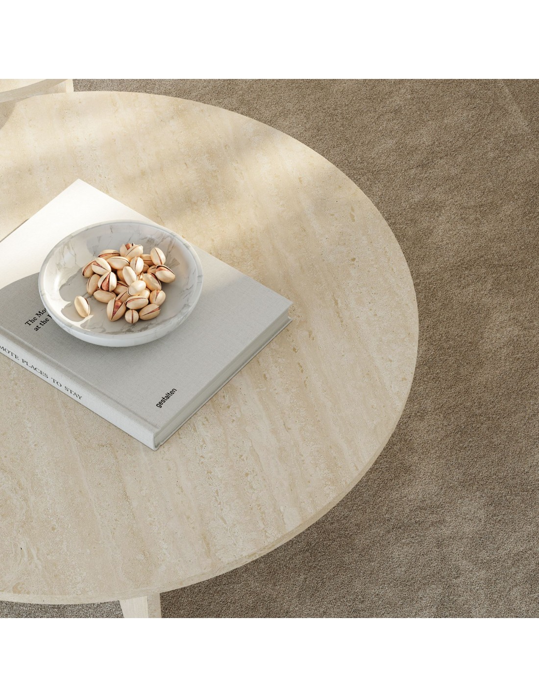 sofabord sidebord stuemøbler rundt moderne design travertin sten marmor sofabord sidebord stuemøbler rundt moderne design travertin sten marmor